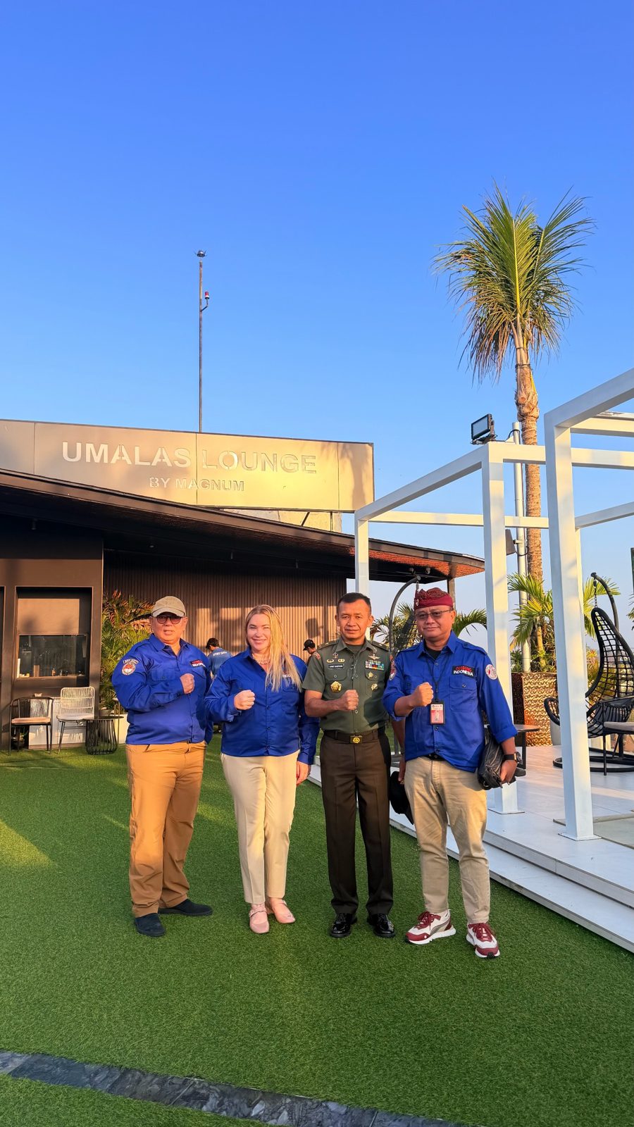 Welcoming the Ministry of Defense delegation at The Umalas Signature, Umalas, Bali
